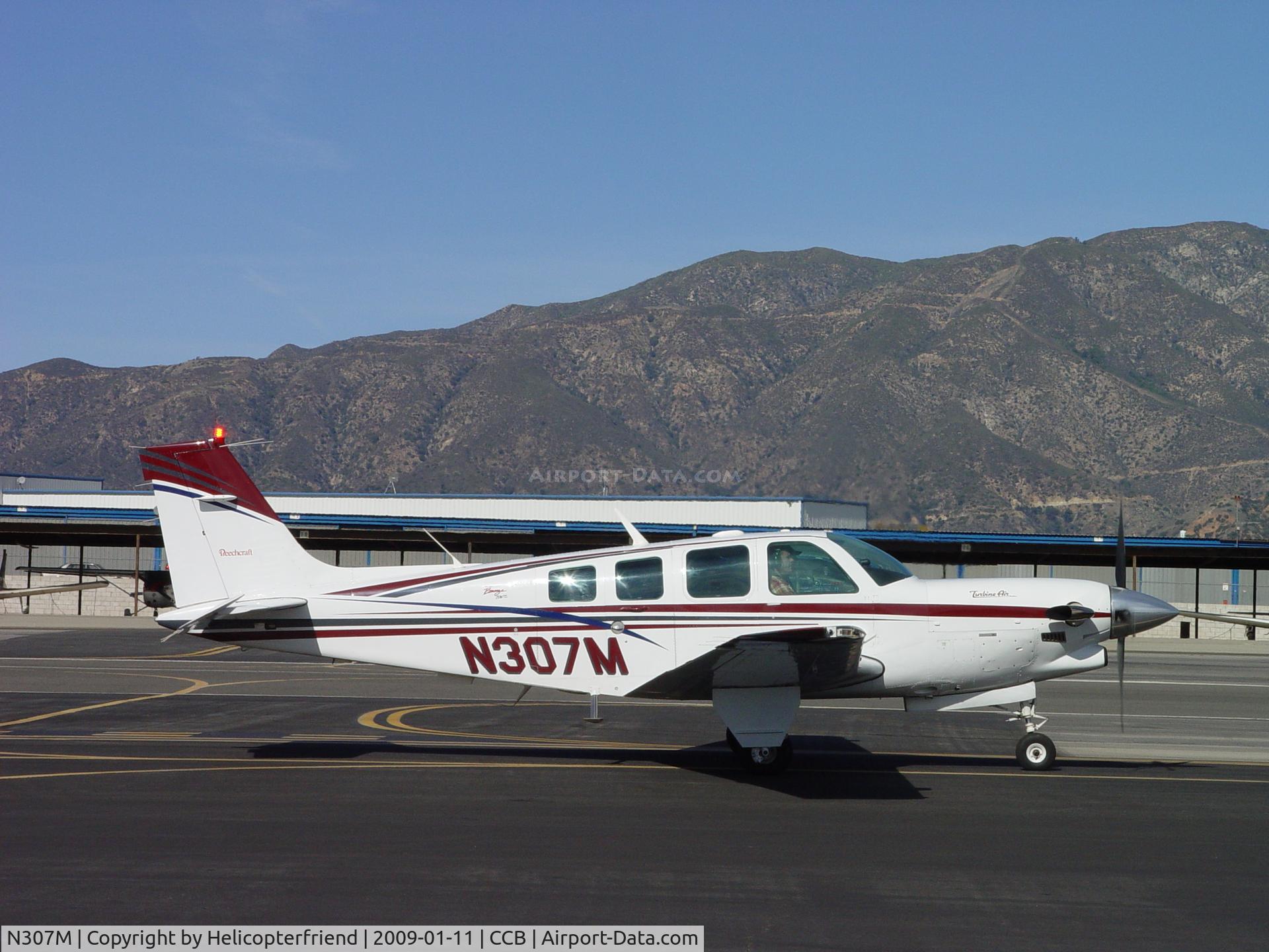 N307M, 1999 Raytheon Aircraft Company B36TC Bonanza C/N EA-650, Taxing for take off at Cable during Air Show
