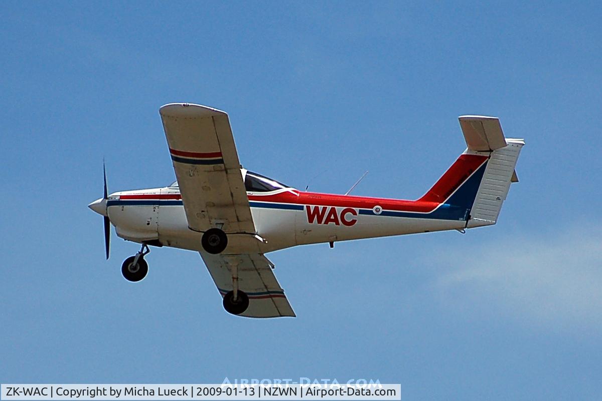 ZK-WAC, Piper PA-38-112 Tomahawk Tomahawk C/N 38-82A0086, Climbing out of Wellington