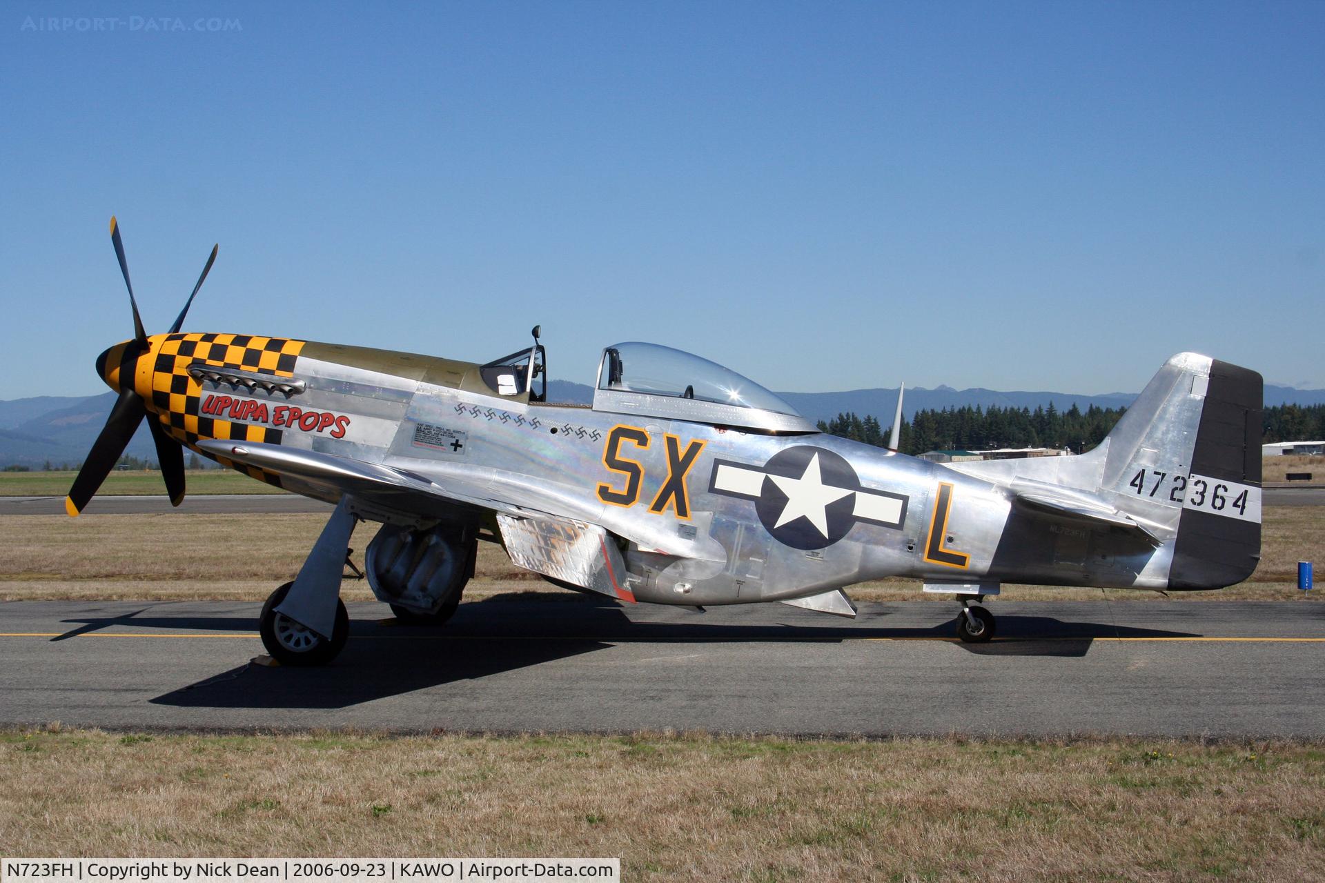 N723FH, 1944 North American P-51D Mustang C/N 44-72364, KAWO C/N 122-38823