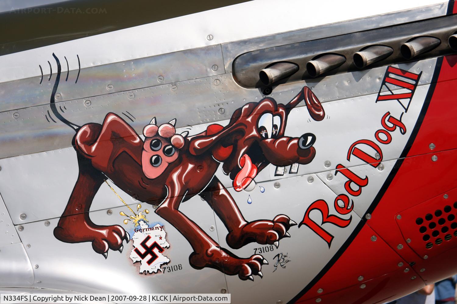 N334FS, 1944 North American P-51D Mustang C/N 122-39366 (44-72907), KLCK 