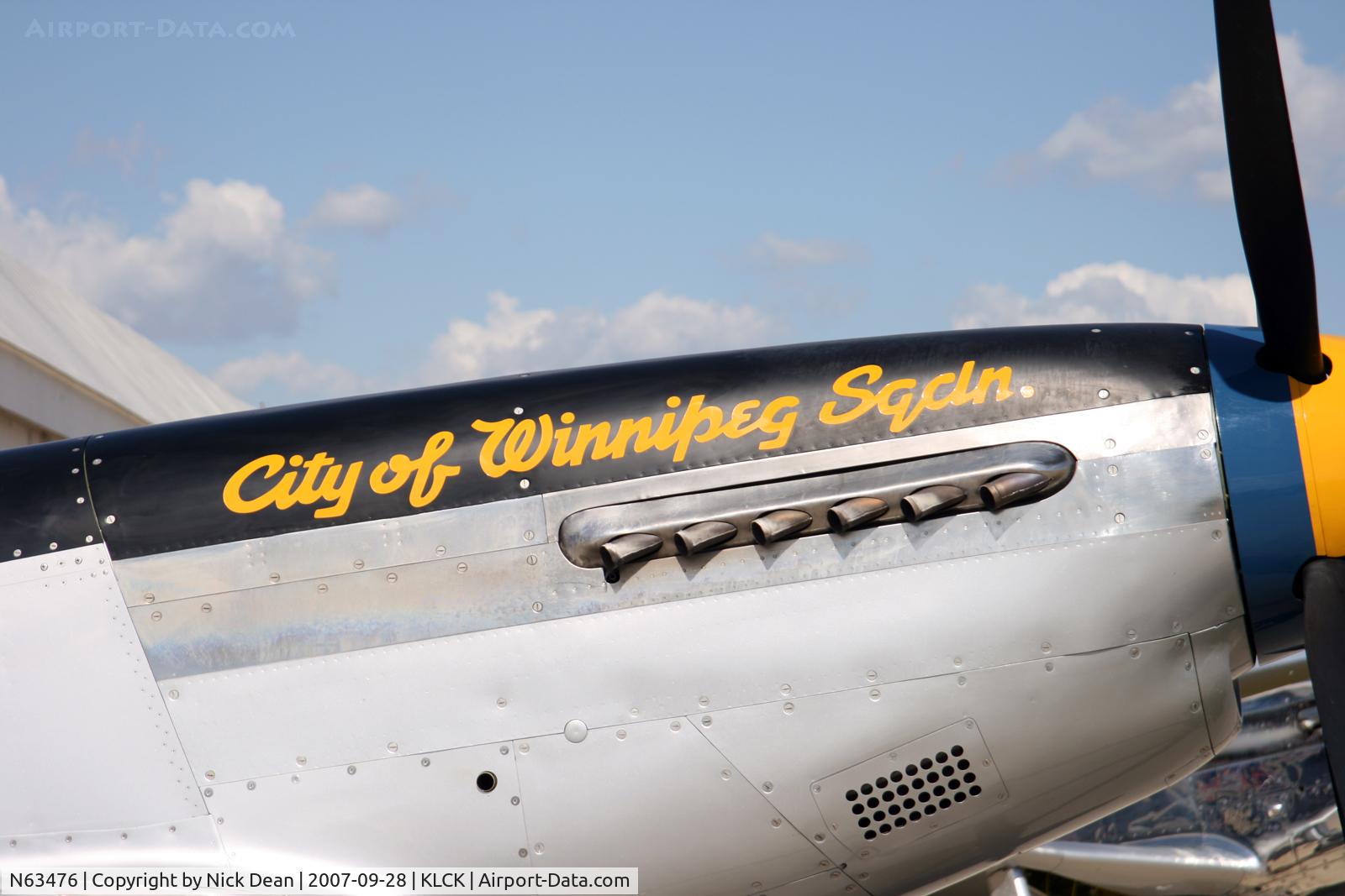 N63476, 1944 North American P-51D Mustang C/N 122-31200, KCLK 