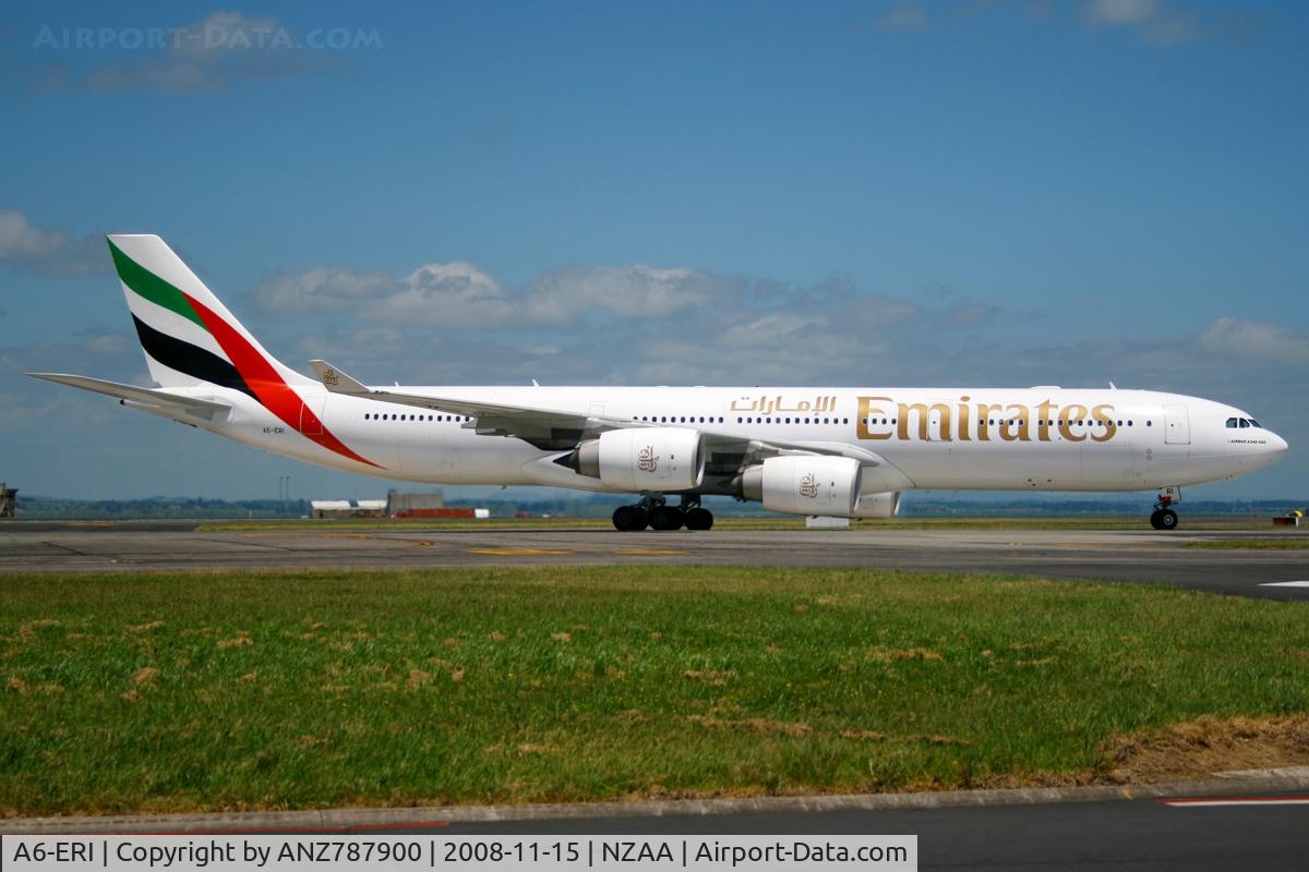 A6-ERI, 2005 Airbus A340-541 C/N 685, Taxiing to the terminal