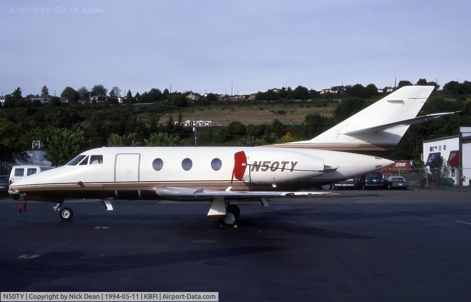 N50TY, 1975 Dassault Falcon 10 C/N 72, KBFI