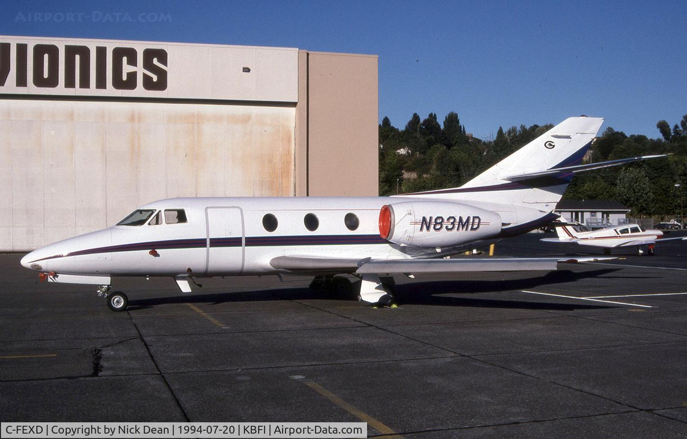 C-FEXD, 1976 Dassault Falcon 10 C/N 78, KBFI (Seen here as N83MD of Mad Dog Aviation this airframe is currently registered C-FEXD as posted_