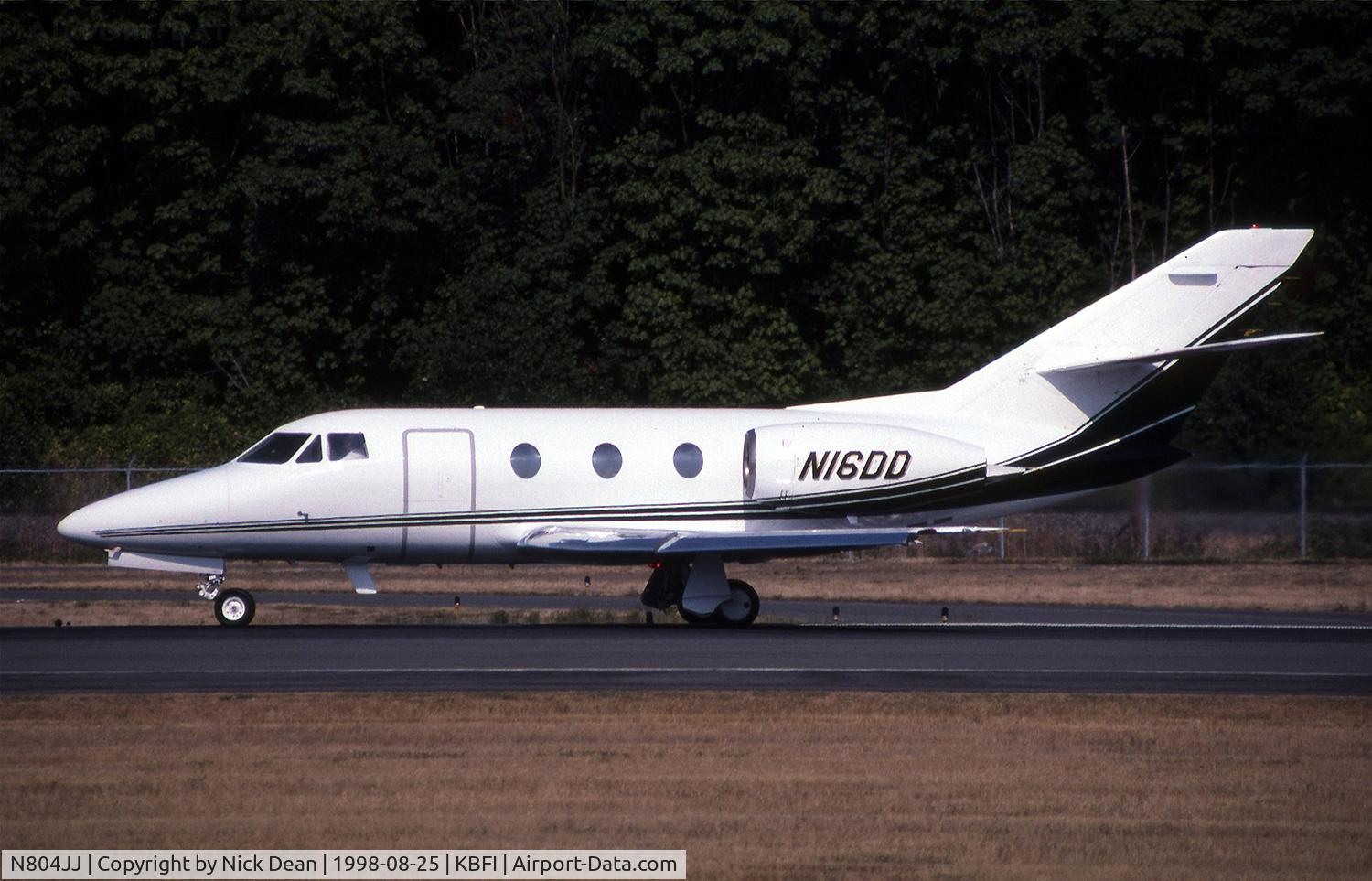 N804JJ, 1977 Dassault-breguet Falcon 10 C/N 105, KBFI (Seen here as N16DD this airframe is now registered N804JJ as posted)