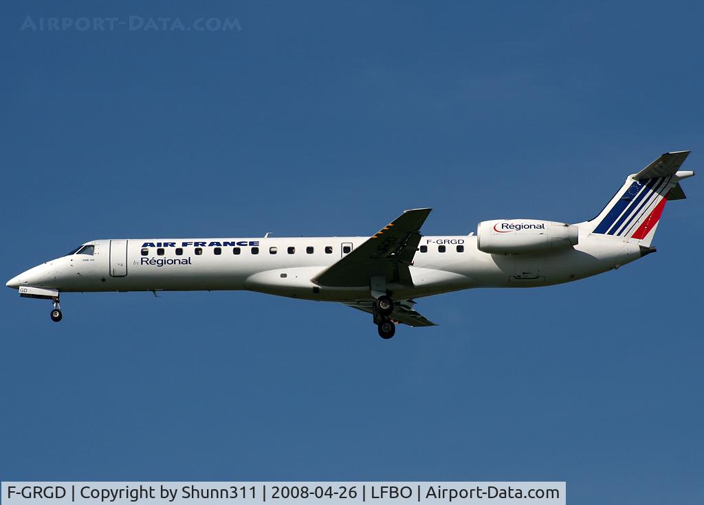 F-GRGD, 1998 Embraer EMB-145EU (ERJ-145EU) C/N 145043, Landing rwy 14L