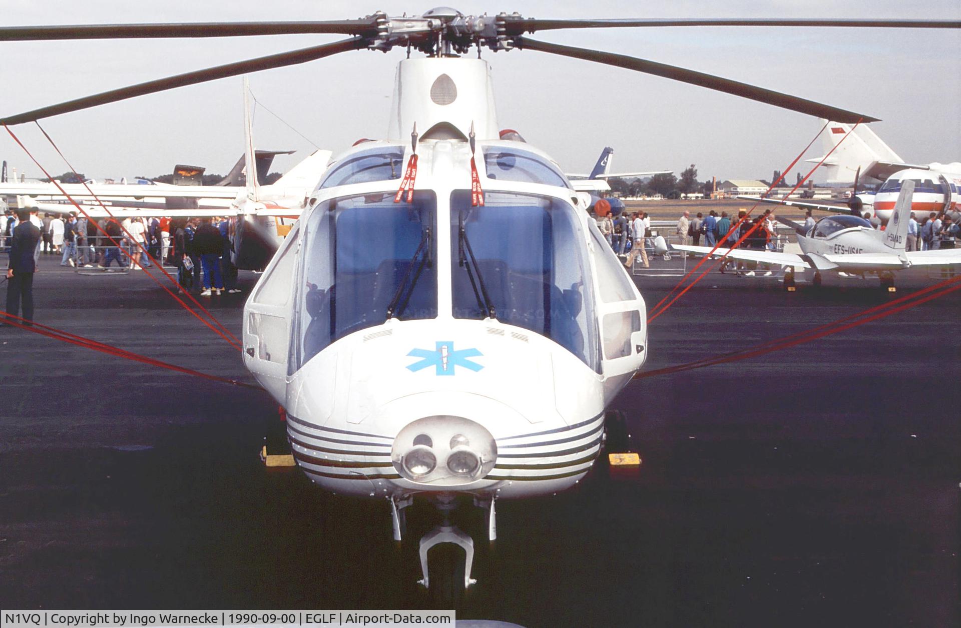 N1VQ, Agusta A109A II C/N 7429, Agusta A.109MAX at Farnborough International 1990