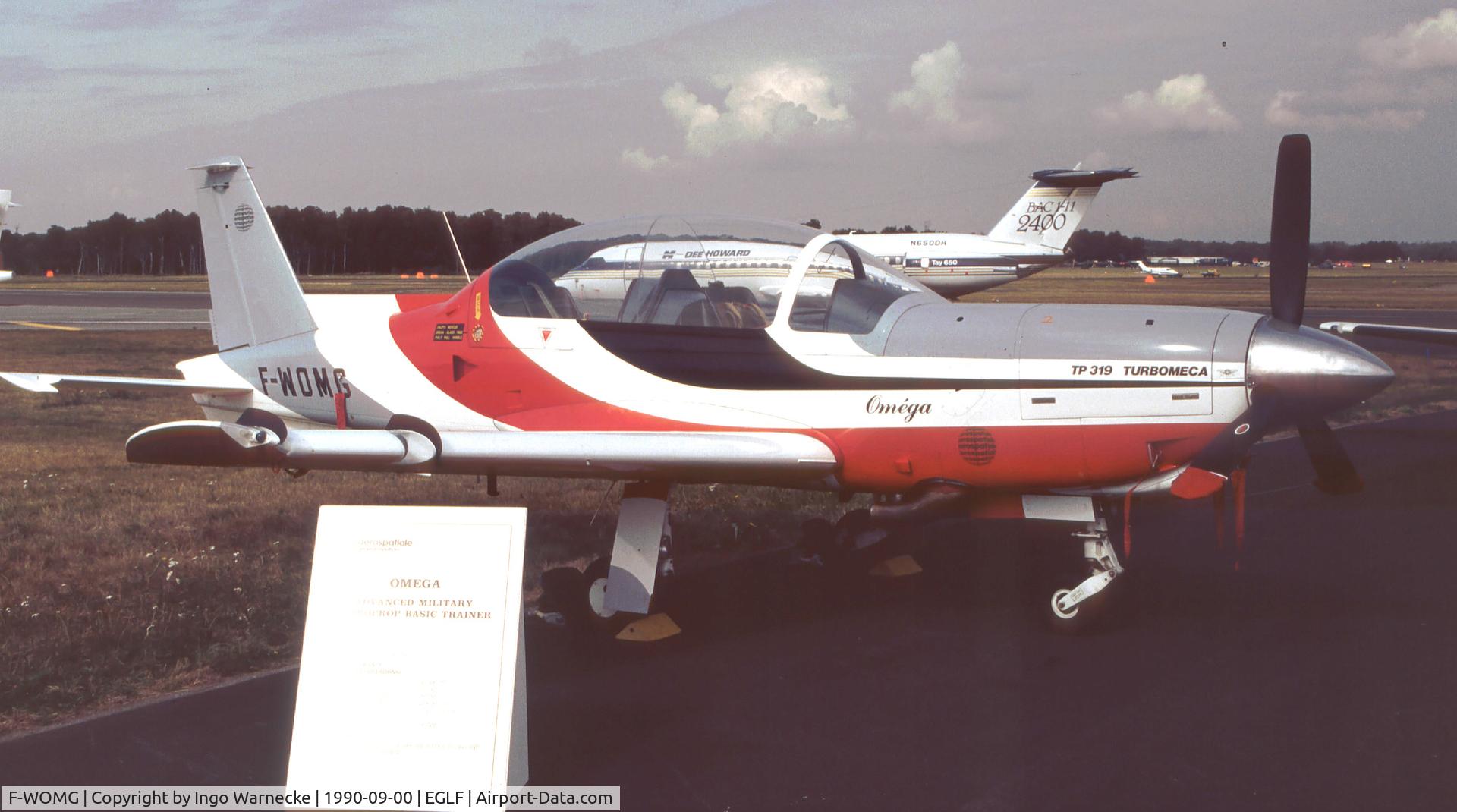 F-WOMG, Socata TB-31 Oméga C/N 001, SOCATA TB-31 Omega sole prototype at Farnborough International 1990