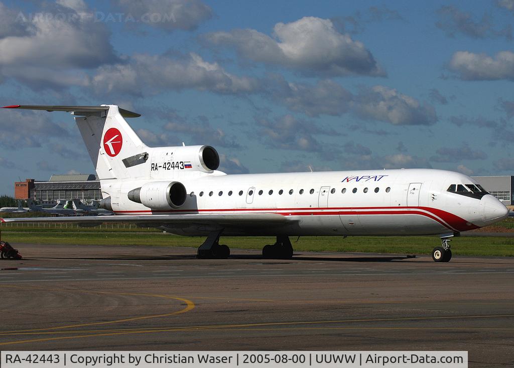 RA-42443, 1992 Yakovlev Yak-42D C/N 4520424116664, Karat