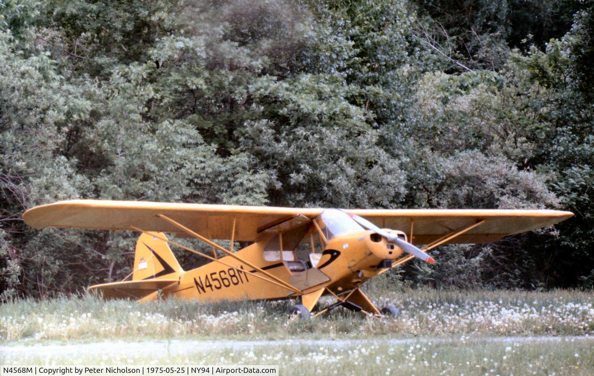 N4568M, 1947 Piper PA-11 Cub Special Cub Special C/N 11-71, This Cub Special was flying at Cole Palen's Rhinebeck Airshow in the summer of 1975.