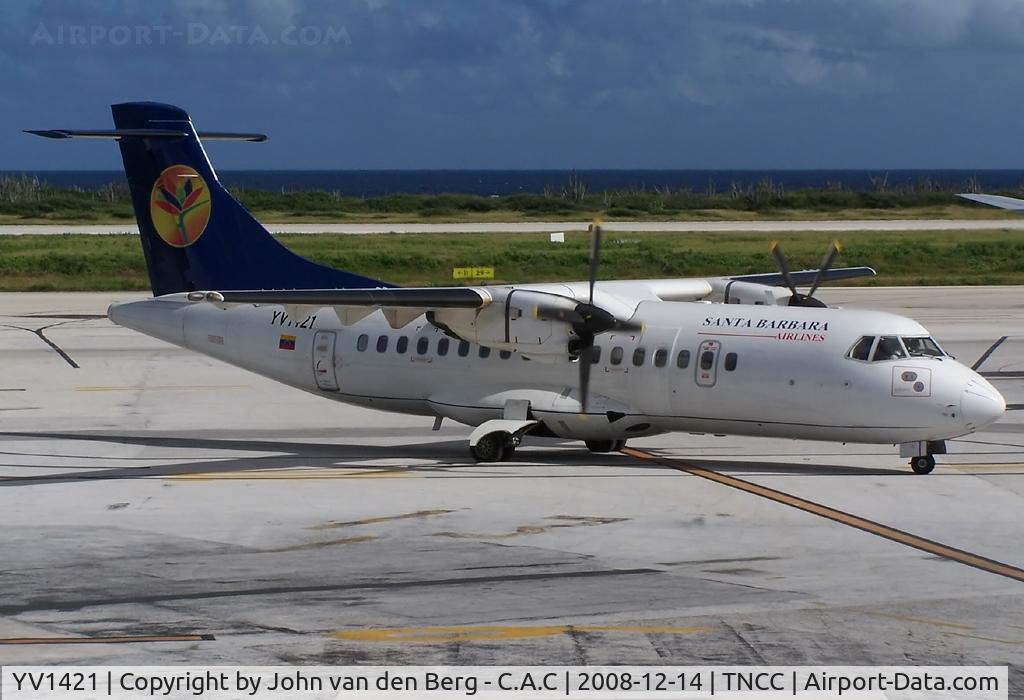 YV1421, 1992 ATR 42-320 C/N 300, Santa Barbara Airlines @ CUR