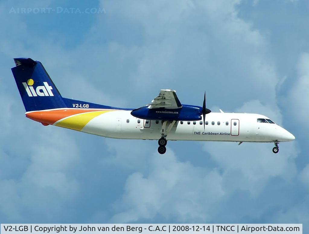 V2-LGB, 1991 De Havilland Canada DHC-8-311 Dash 8 C/N 266, LIAT @ CUR