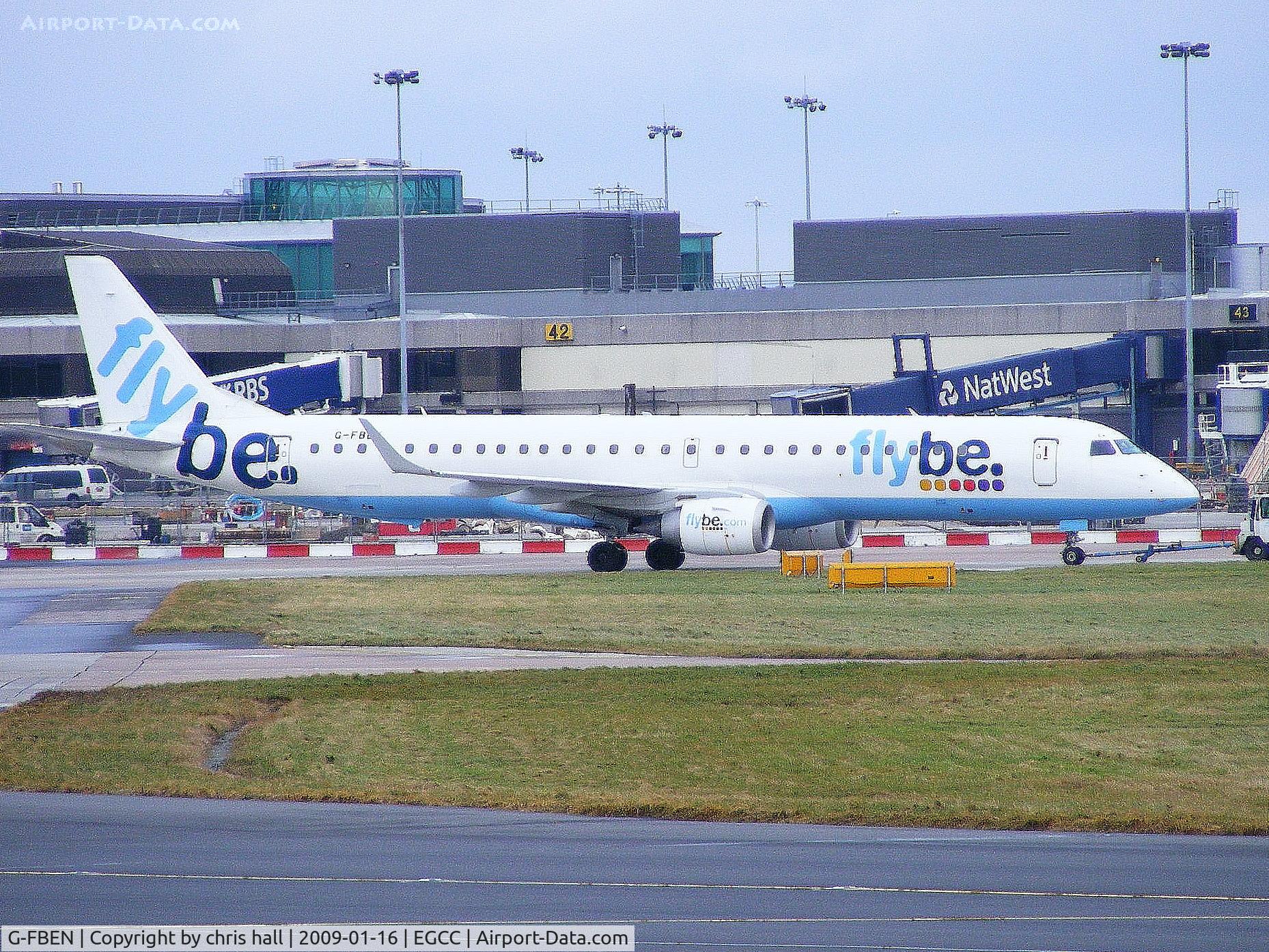 G-FBEN, 2008 Embraer 195LR (ERJ-190-200LR) C/N 19000213, flybe