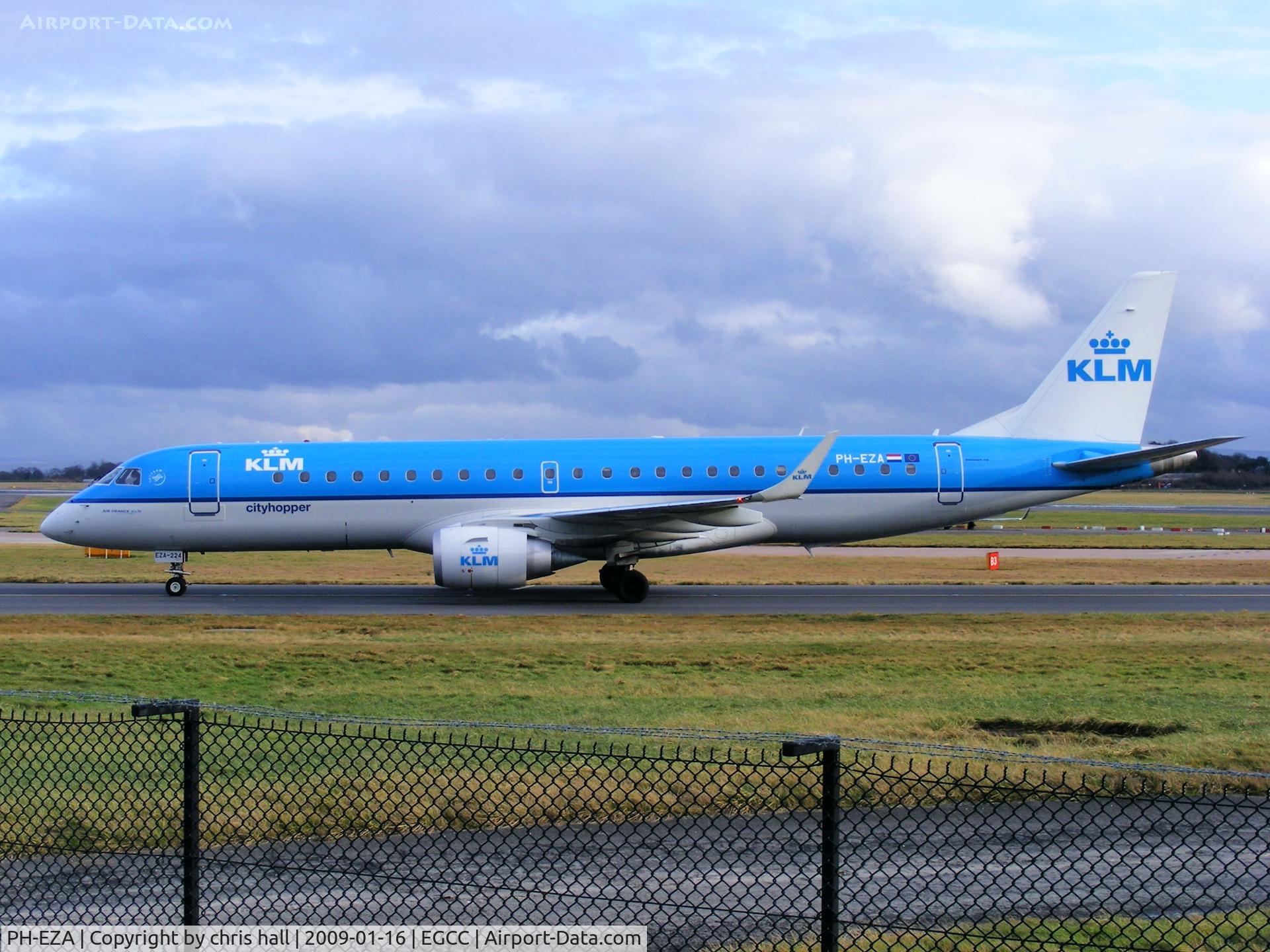PH-EZA, 2008 Embraer 190LR (ERJ-190-100LR) C/N 19000224, KLM