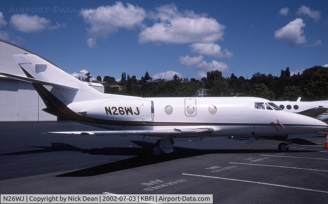 N26WJ, 1978 Dassault Falcon 10 C/N 126, KBFI (Seen here as N26WJ became N36WJ and currently going on the Brazilian register posted as n36WJ)