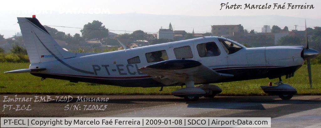 PT-ECL, Embraer EMB-720D Minuano (PA-32) C/N 720025, Before take-off.
