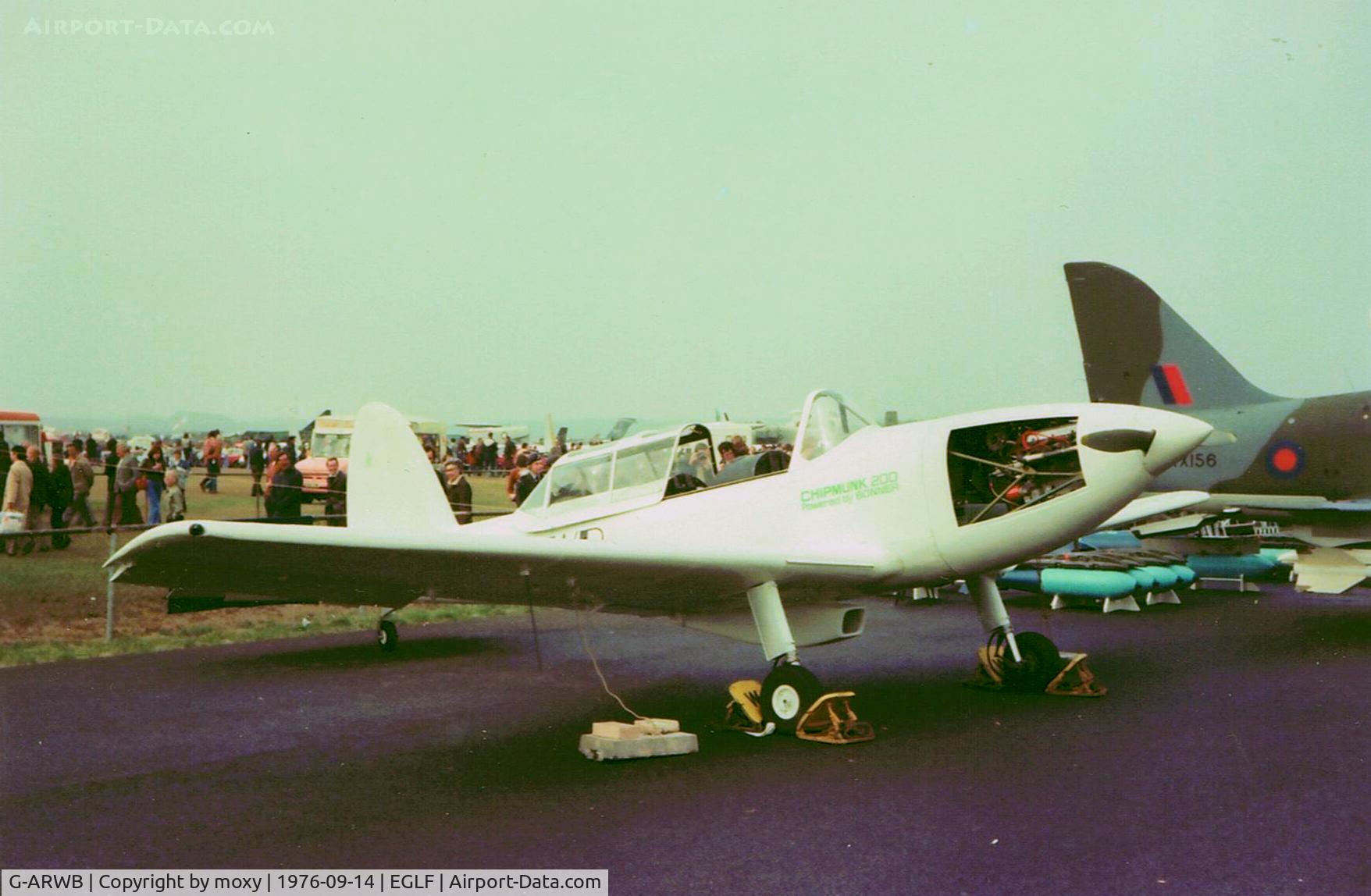 G-ARWB, 1952 De Havilland DHC-1 Chipmunk 22A C/N C1/0621, Fitted with Aero Bonner 200 hp Engine. Hence Chipmunk 200