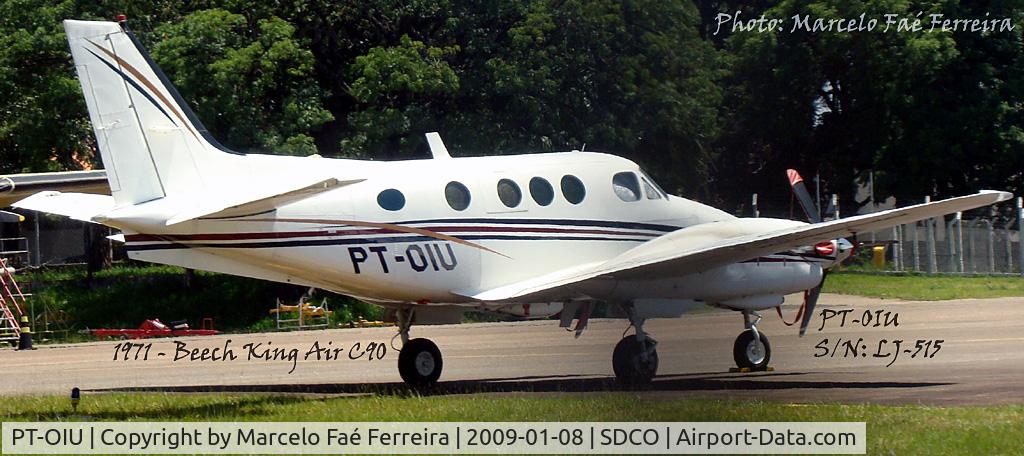 PT-OIU, 1971 Beech C90 King Air C/N LJ-515, Parked in Sorocaba-SP.