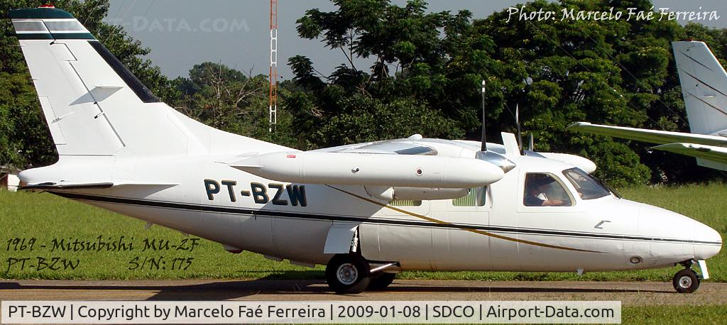 PT-BZW, Mitsubishi MU-2B-20 C/N 175, In Sorocaba-SP.