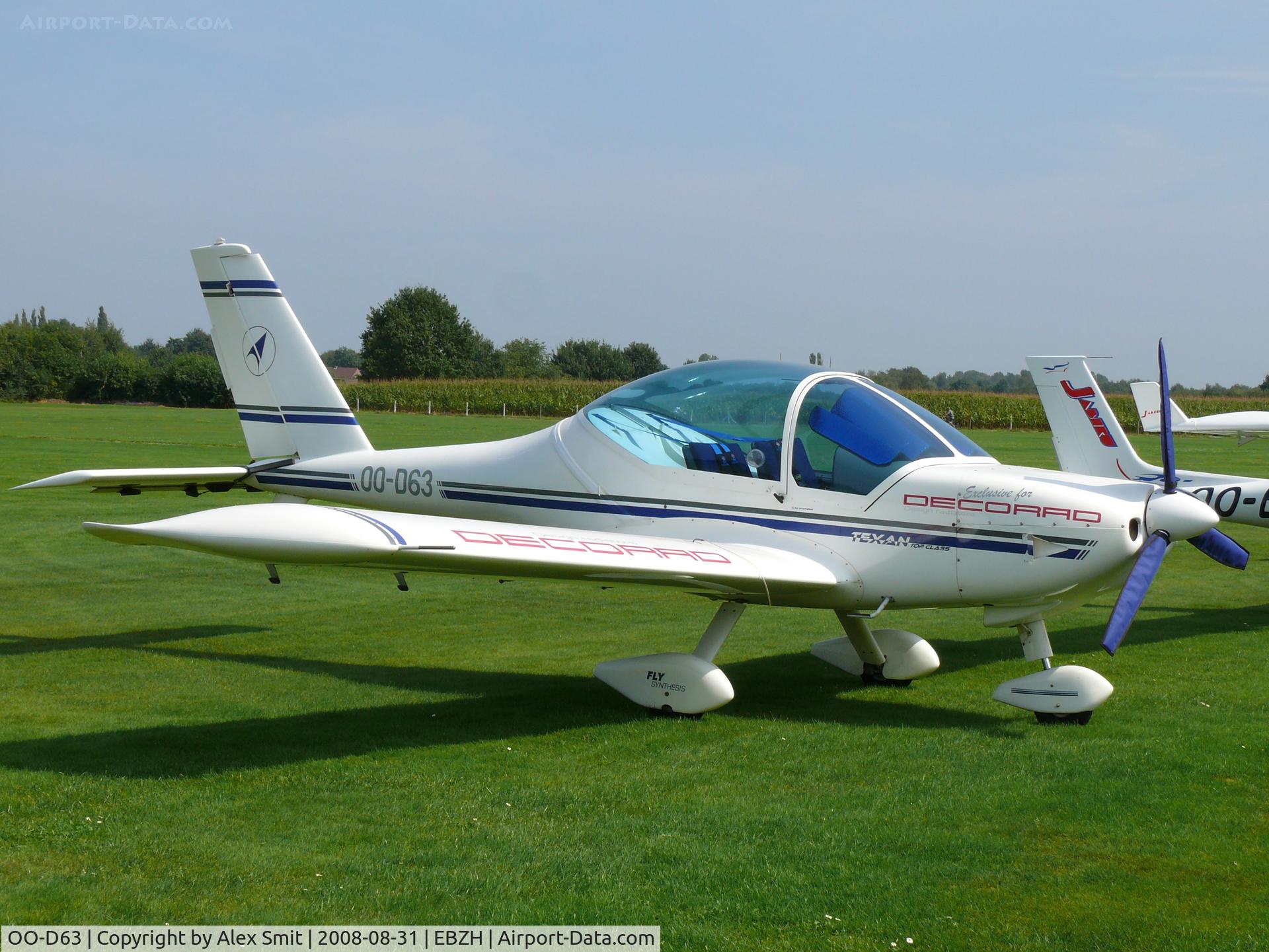 OO-D63, 2002 Fly Synthesis Texan C/N 2002/0012, Fly Synthesis Texan OO-D63