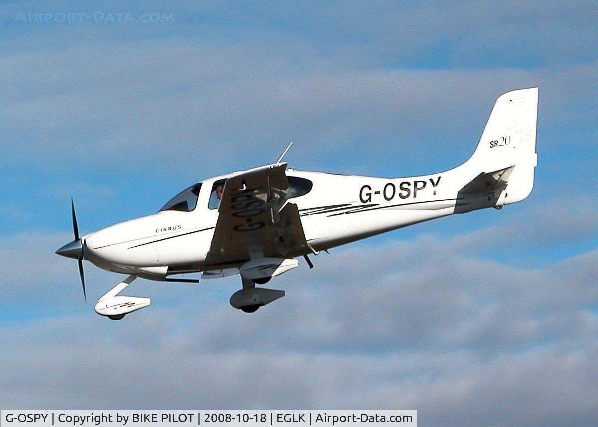 G-OSPY, 2005 Cirrus SR20 GTS C/N 1546, FINALS FOR RWY 25