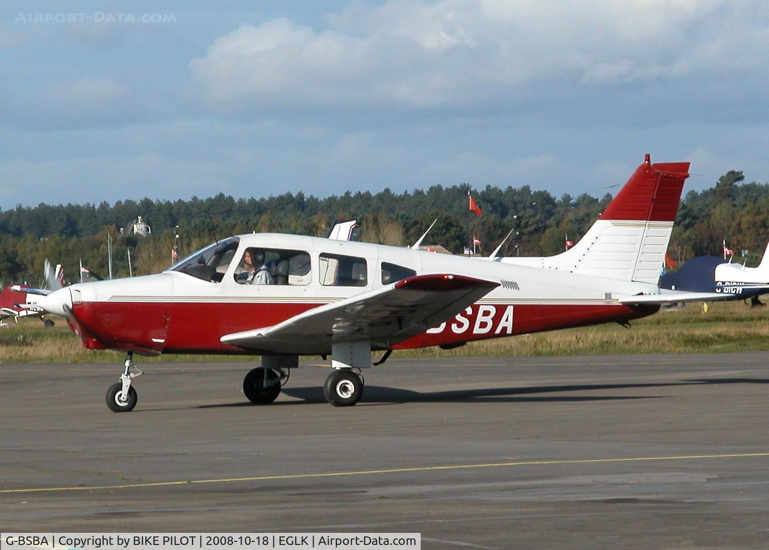 G-BSBA, 1980 Piper PA-28-161 Cherokee Warrior II C/N 28-8016041, VISITING CHEROKEE