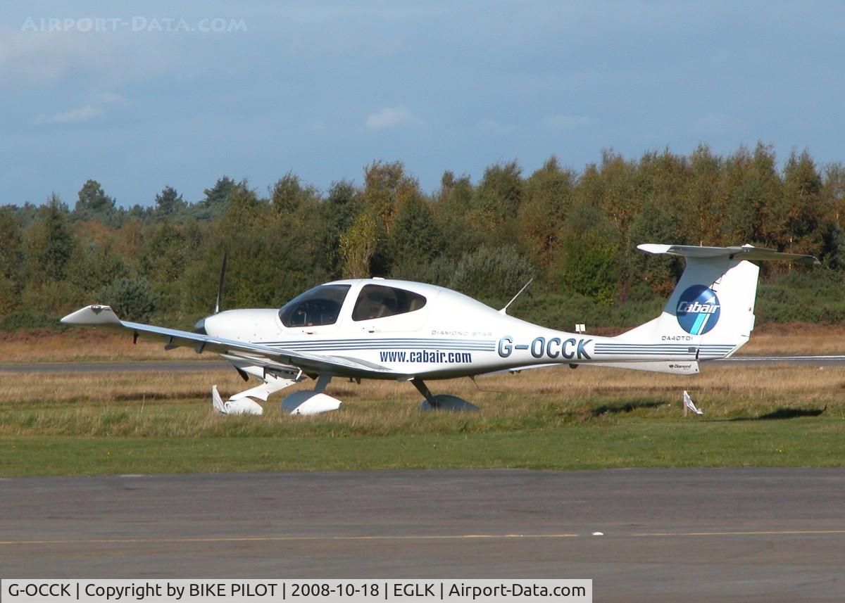 G-OCCK, 2006 Diamond DA-40D Diamond Star C/N D4.234, VISITING CABAIR A/C