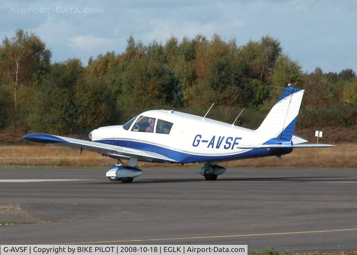 G-AVSF, 1967 Piper PA-28-180 Cherokee C/N 28-4197, ABOUT TO DEPART FROM RWY 25