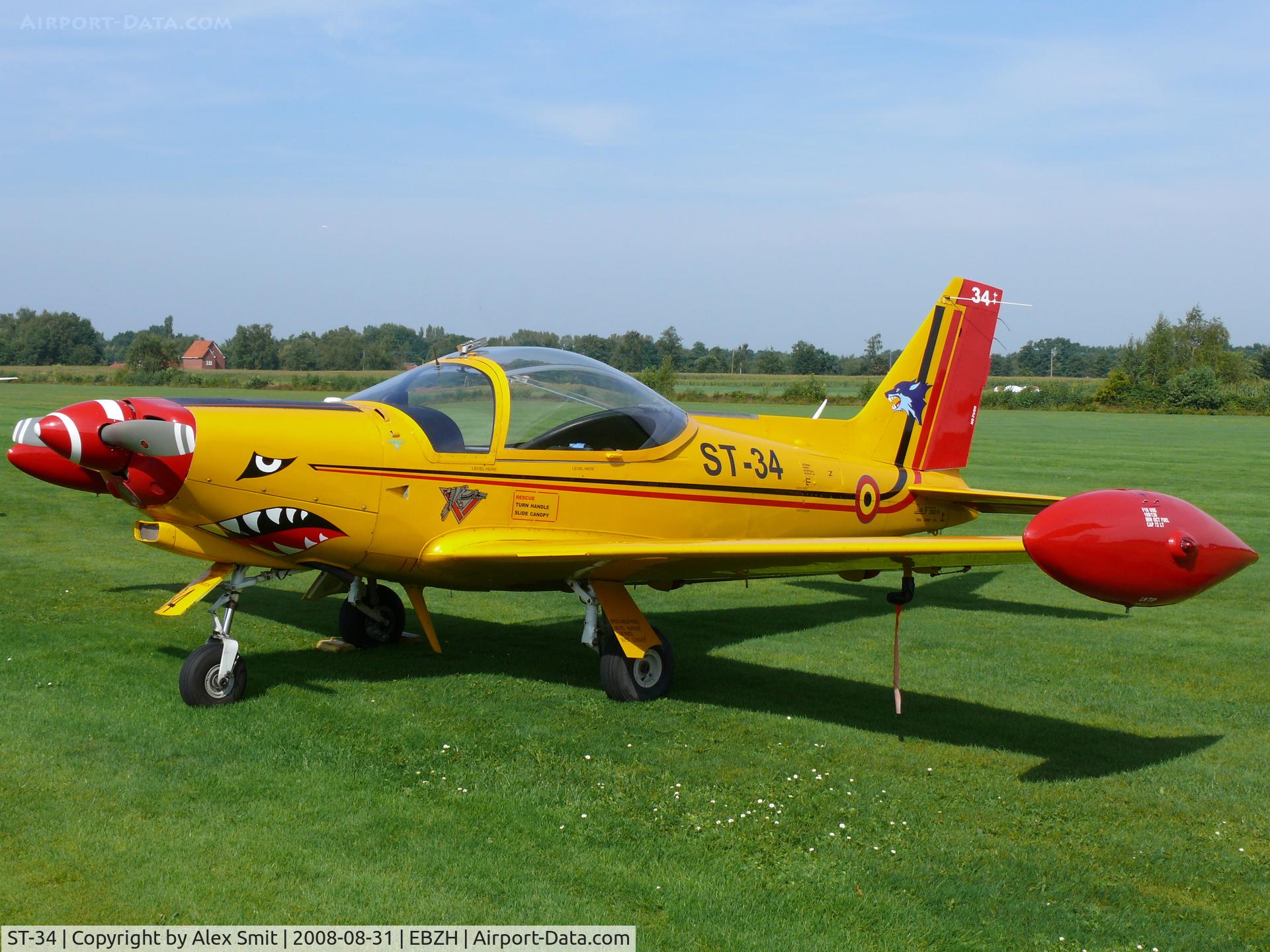 ST-34, SIAI-Marchetti SF-260MB C/N 10-34, SIAI-Marchetti SF260MB ST-34 Belgian Air Force