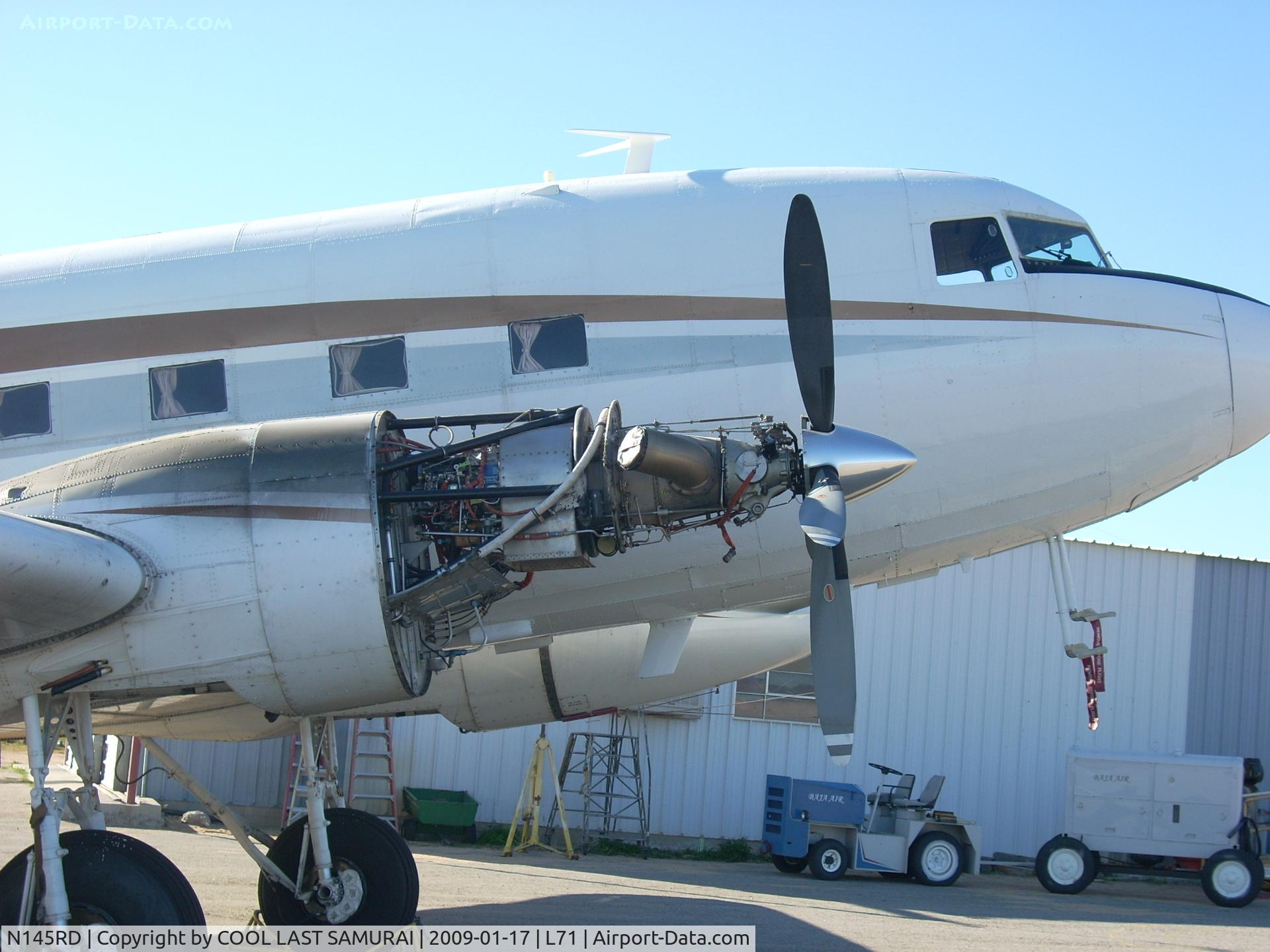 N145RD, 1942 Douglas DC-3-65TP (C-47A-90-DL) C/N 20175, Turbine engine