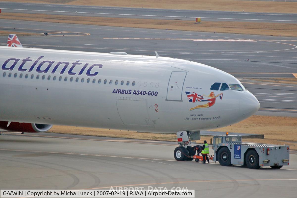 G-VWIN, 2006 Airbus A340-642 C/N 736, At Narita