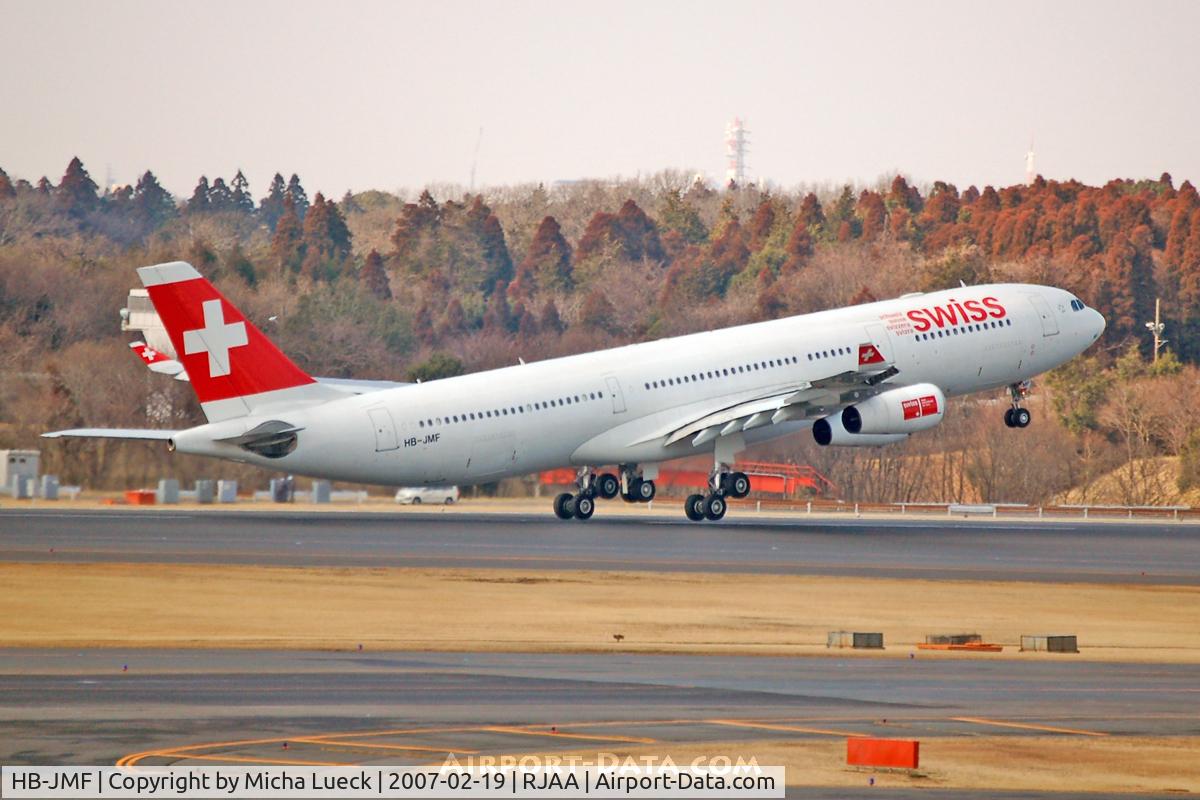 HB-JMF, 2003 Airbus A340-313X C/N 561, Take-off