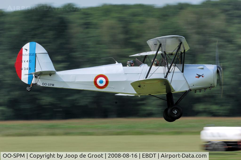 OO-SPM, Stampe-Vertongen SV-4C C/N 349, According to the markings on the fin this airframe was license built by SNCAN.