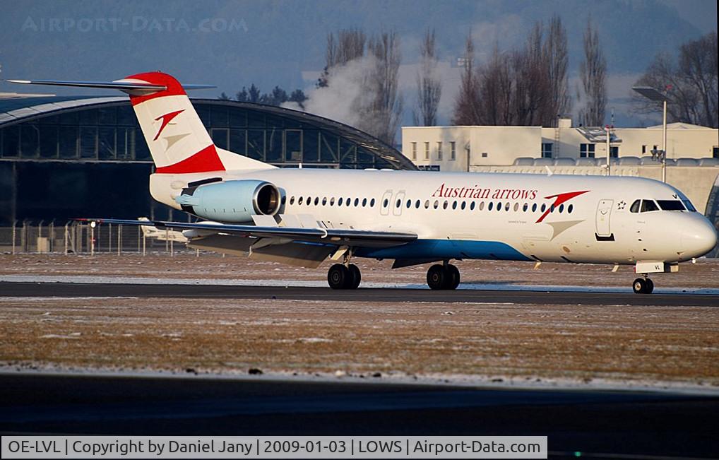 OE-LVL, 1992 Fokker 100 (F-28-0100) C/N 11404, Austrian Arrows