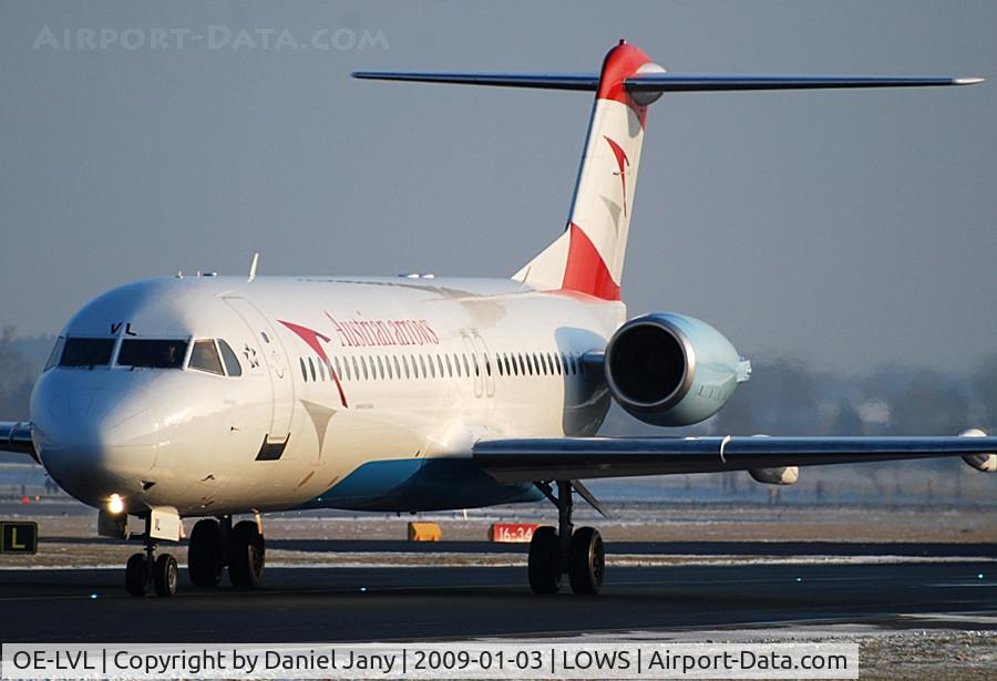 OE-LVL, 1992 Fokker 100 (F-28-0100) C/N 11404, Austrian Arrows