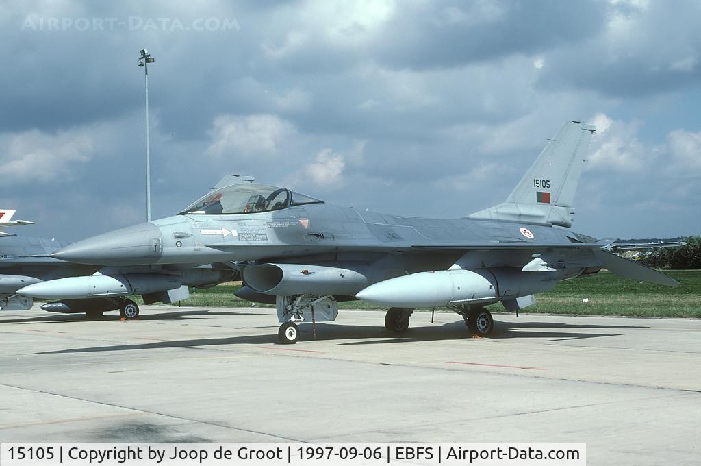 15105, Lockheed F-16AM Fighting Falcon C/N AA-5, First visit during the Belgian AF open house at Florennes.