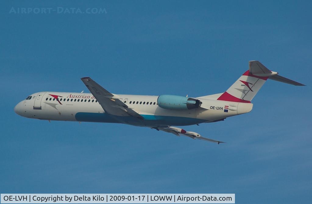OE-LVH, 1993 Fokker 100 (F-28-0100) C/N 11456, AUSTRIAN AIRLINES