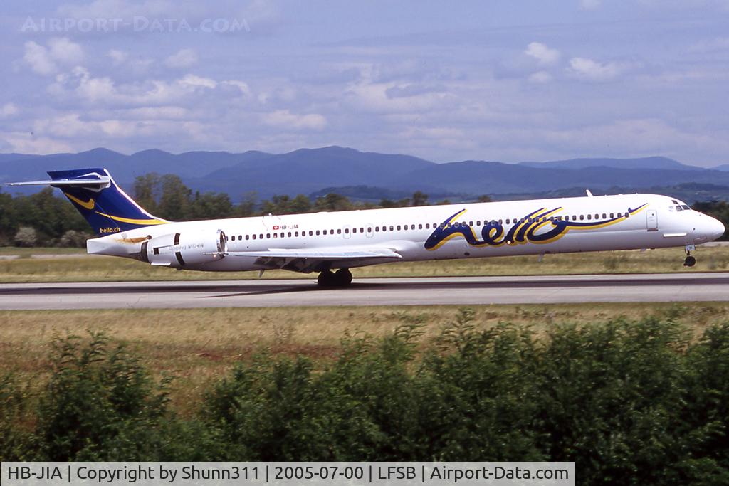 HB-JIA, 1997 McDonnell Douglas MD-90-30 C/N 53552, Arriving from flight