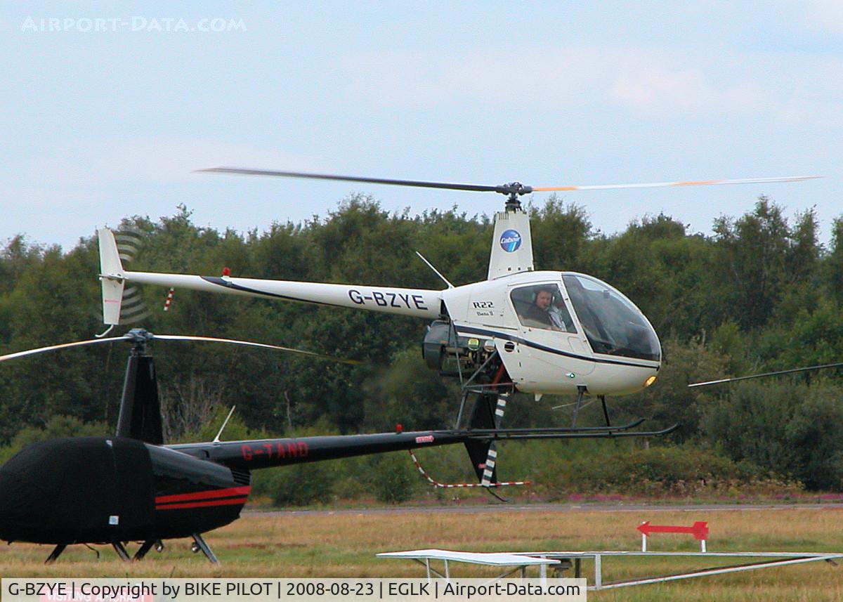 G-BZYE, 2001 Robinson R22 Beta C/N 3231, OFF ON ANOTHER TRAINING FLIGHT