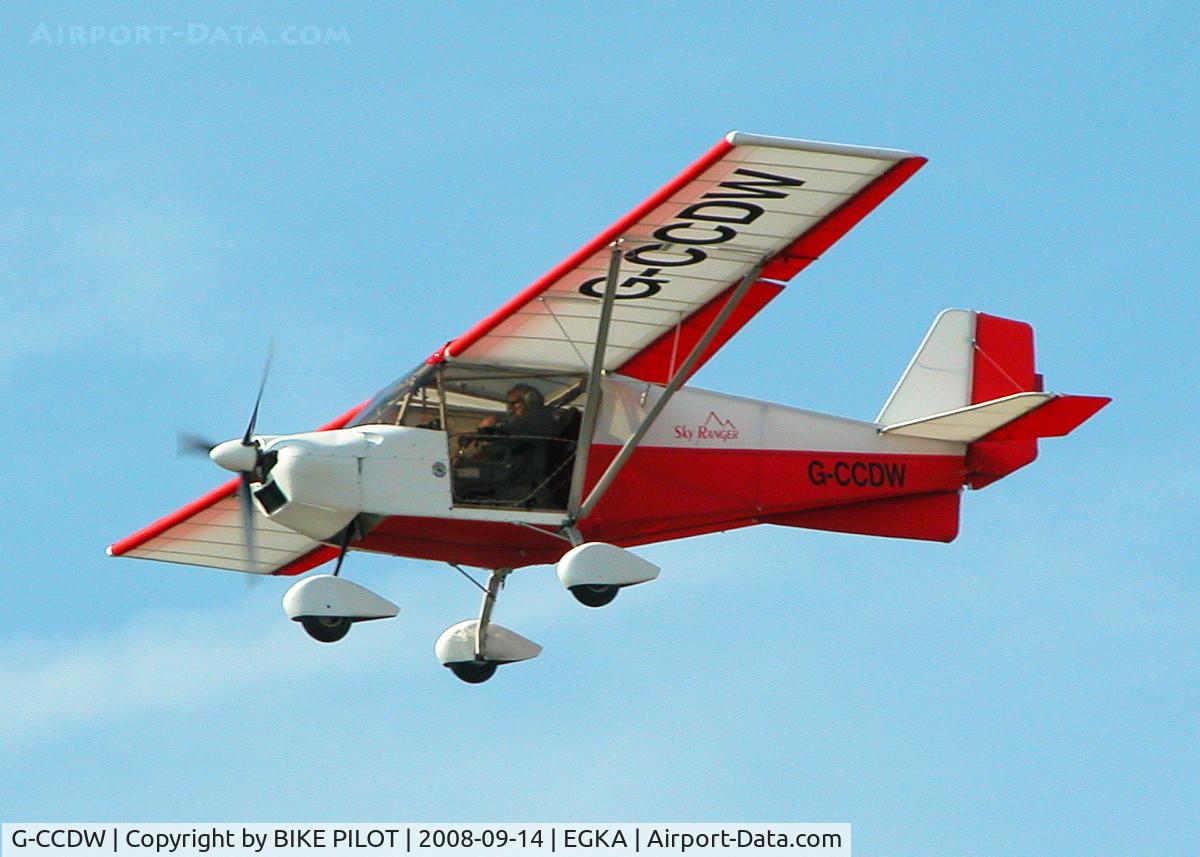 G-CCDW, 2003 Best Off Skyranger 582(1) C/N BMAA/HB/268, ON FINALS FOR RWY 20