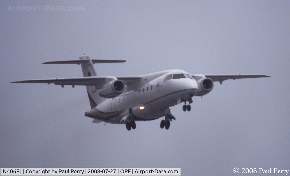 N406FJ, 2000 Fairchild Dornier 328-300 328JET C/N 3156, Getting those wheels up