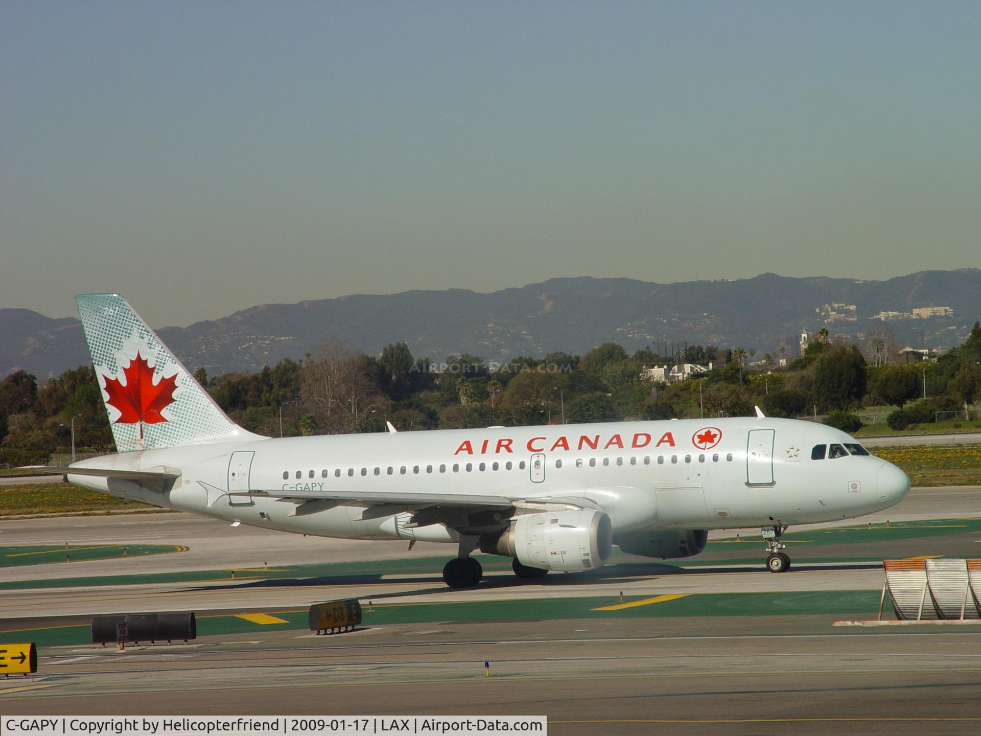 C-GAPY, 1997 Airbus A319-114 C/N 728, On the Taxiway heading to take off