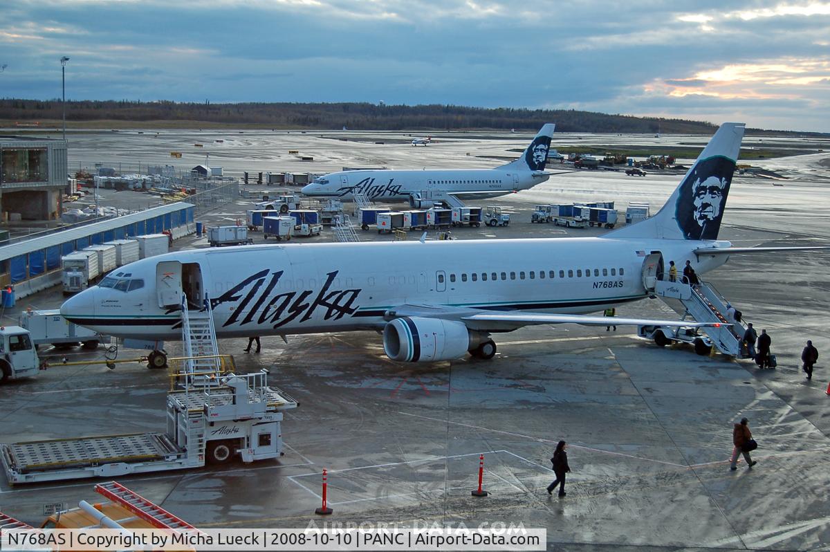 N768AS, 1992 Boeing 737-490 C/N 27082, B737-400 Combi at Anchorage