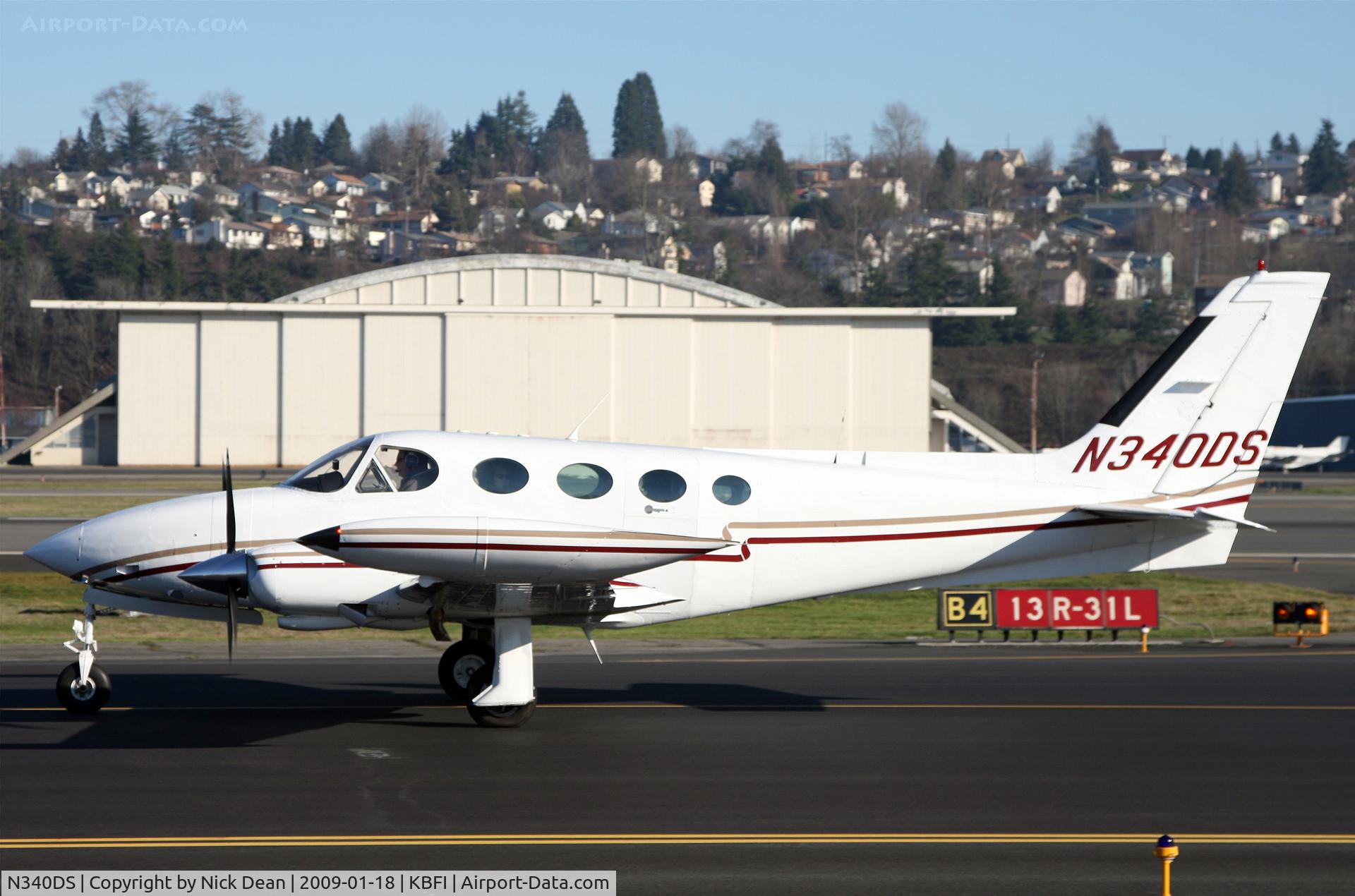 N340DS, 1980 Cessna 340A C/N 340A0930, KBFI
