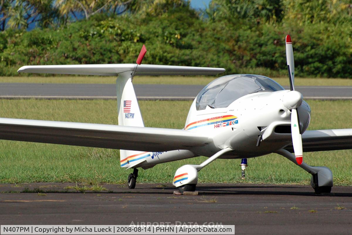 N407PM, 1995 HOAC HK-36R Super Dimona C/N 36407, At Hana/Maui
