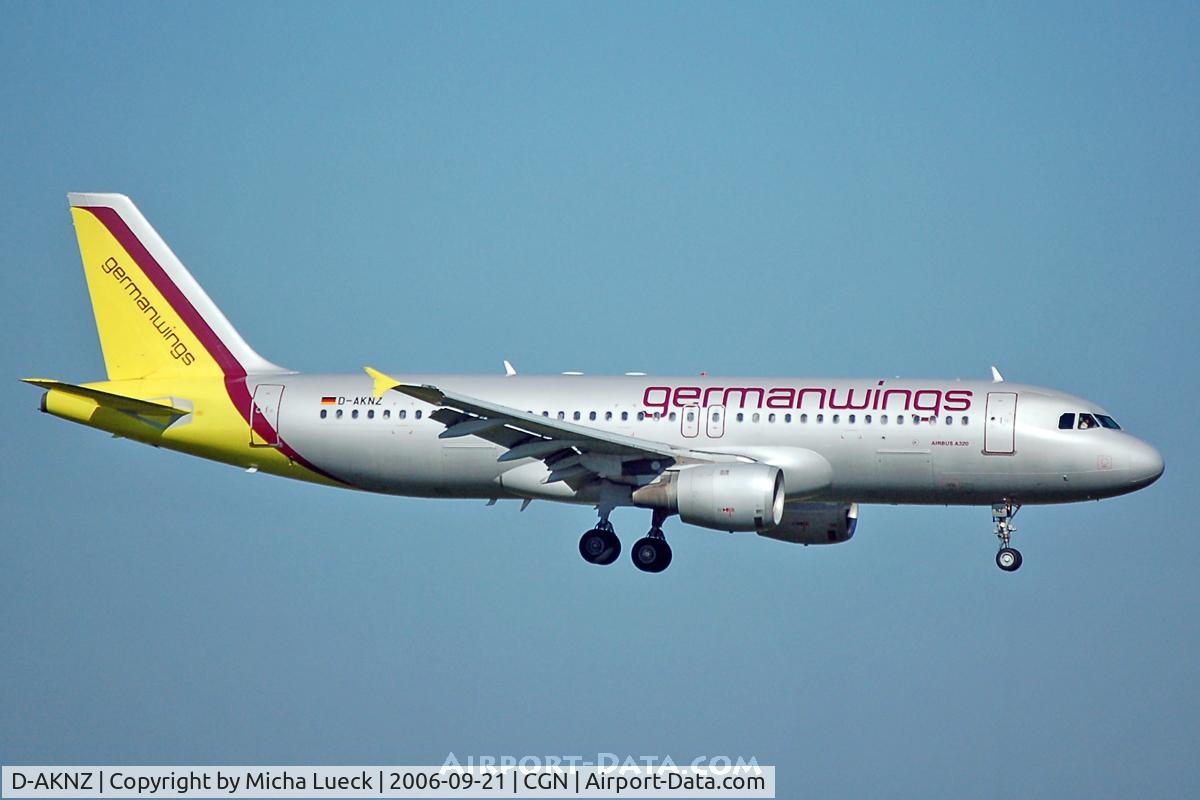 D-AKNZ, 1996 Airbus A320-212 C/N 0645, On finals