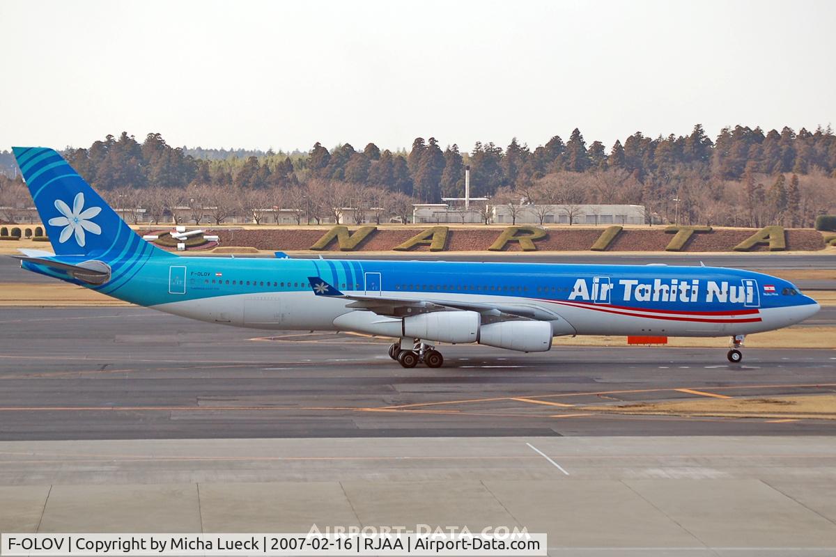 F-OLOV, 2005 Airbus A340-313 C/N 668, At Narita
