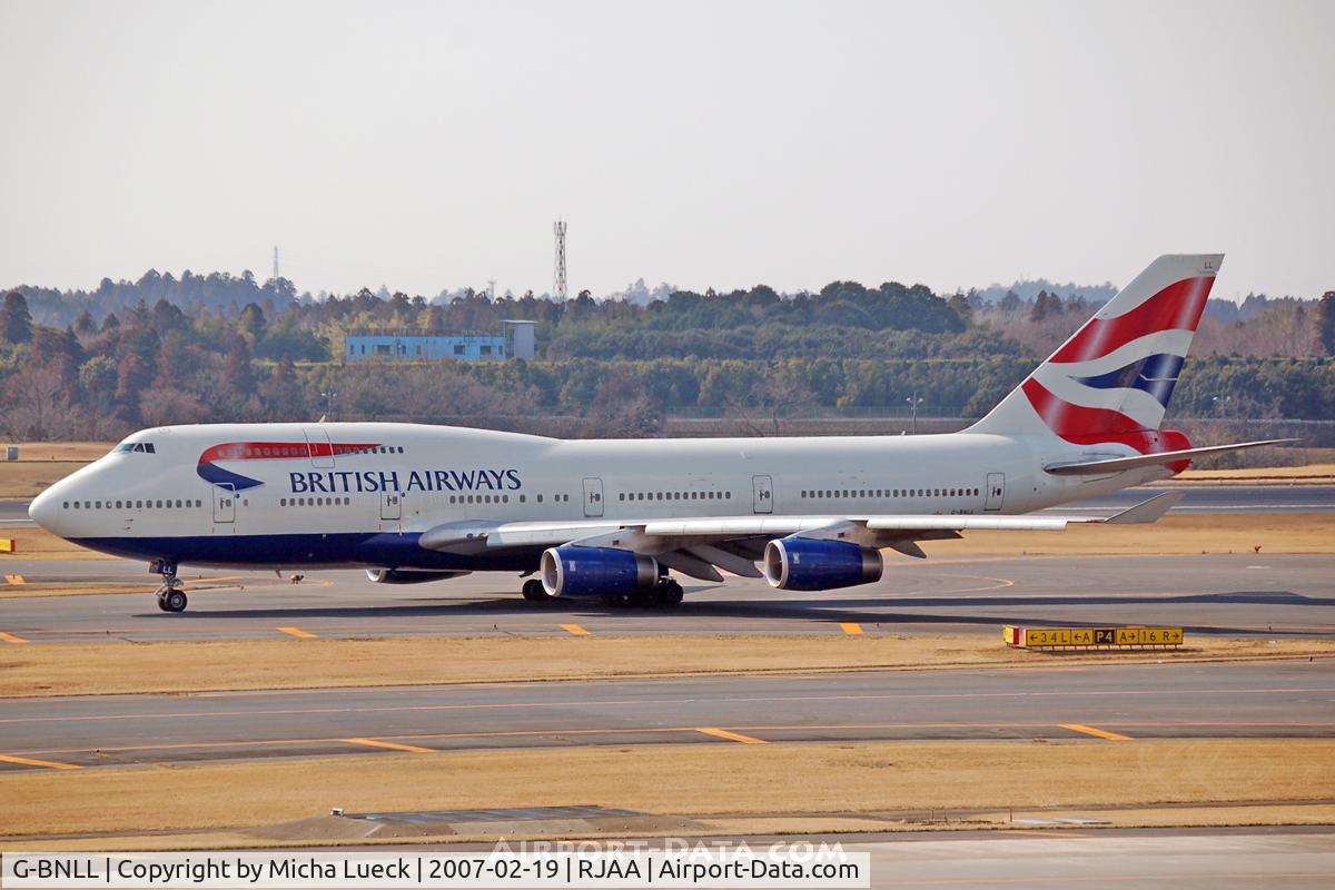 G-BNLL, 1990 Boeing 747-436 C/N 24054, At Narita