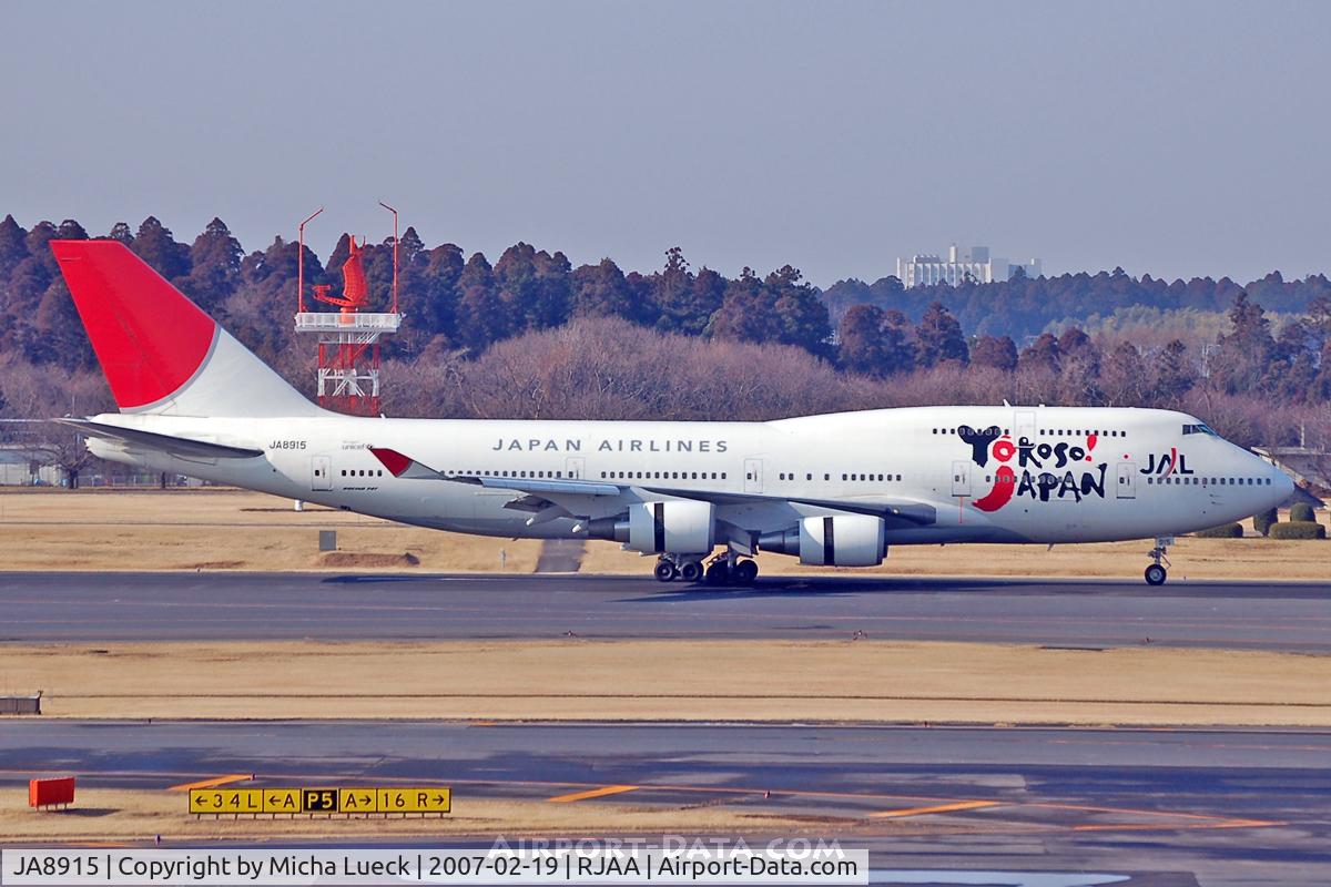 JA8915, 1998 Boeing 747-446BCF C/N 26361, At Narita