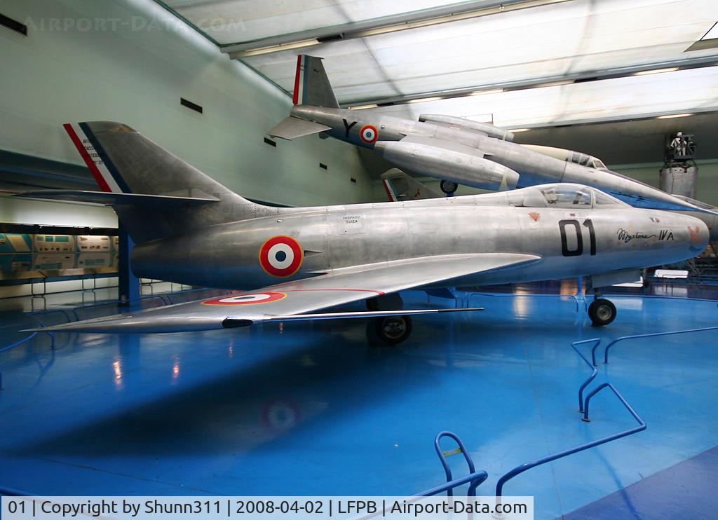 01, Dassault Mystere IVA C/N Not found 01, Mystere IVA preserved inside Le Bourget Museum